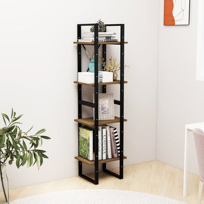 4-Tier Book Cabinet 40x30x140 cm Solid Pine Wood