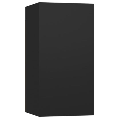 TV Cabinets 7 pcs Black 30.5x30x60 cm Engineered Wood