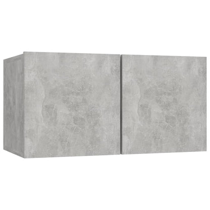 8 Piece TV Cabinet Set Concrete Grey Engineered Wood