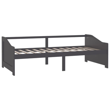 3-Seater Day Bed without Mattress Dark Grey 90x200cm