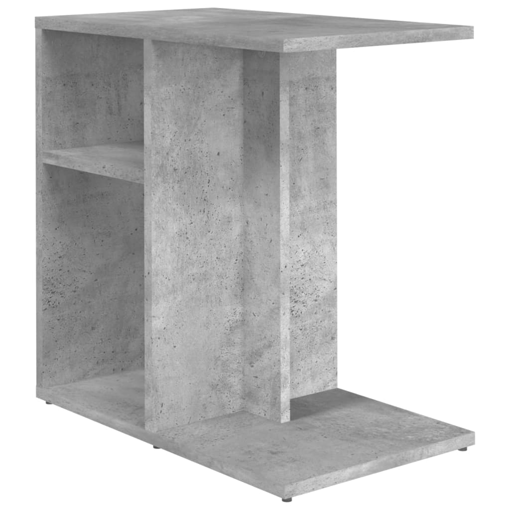 Side Table Concrete Grey 50x30x50 cm Engineered Wood