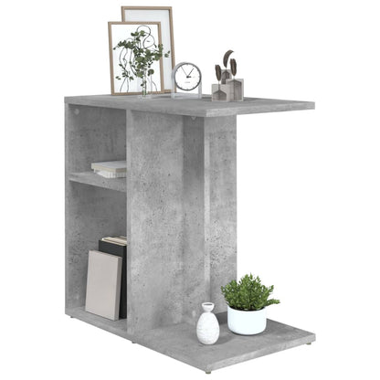 Side Table Concrete Grey 50x30x50 cm Engineered Wood