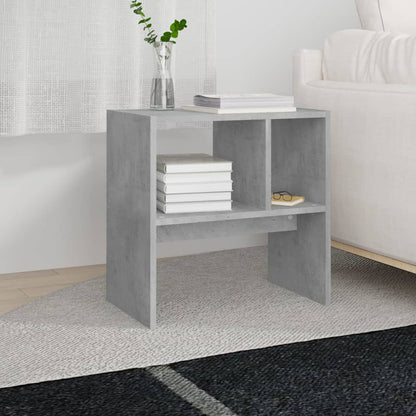 Side Table Concrete Grey 50x30x50 cm Engineered Wood