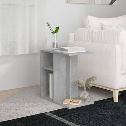 Side Table Concrete Grey 50x30x50 cm Engineered Wood