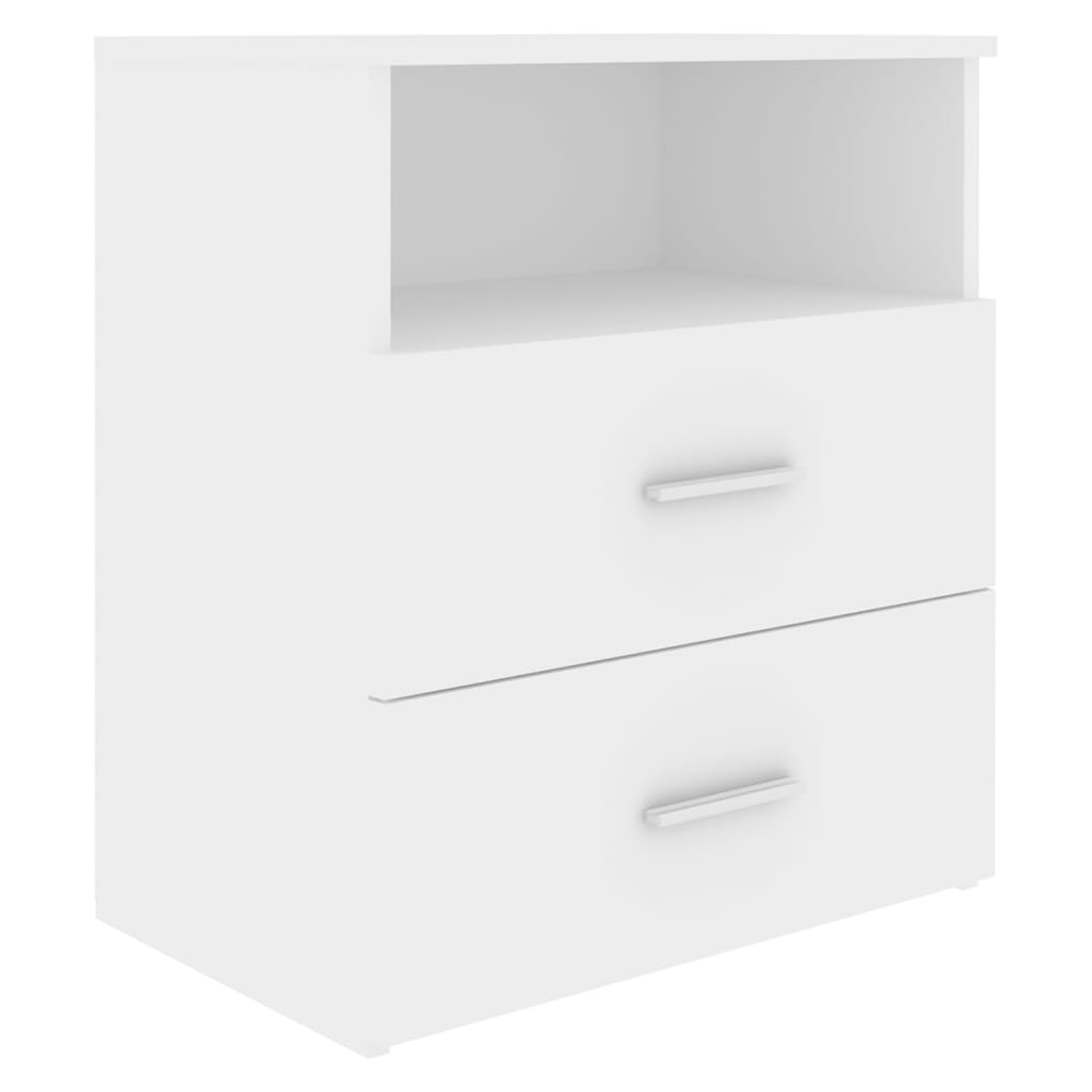 Bed Cabinets 2 pcs White 50x32x60 cm