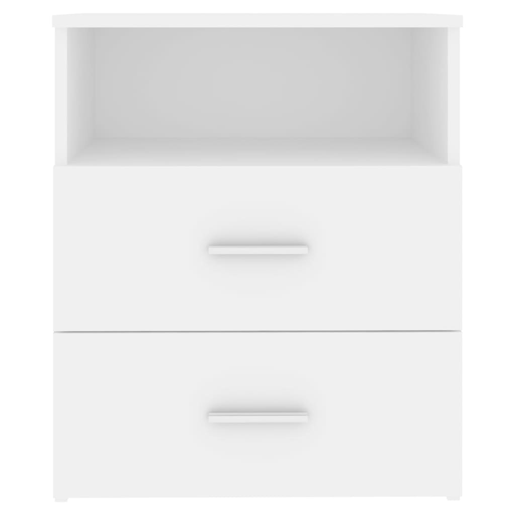 Bed Cabinets 2 pcs White 50x32x60 cm