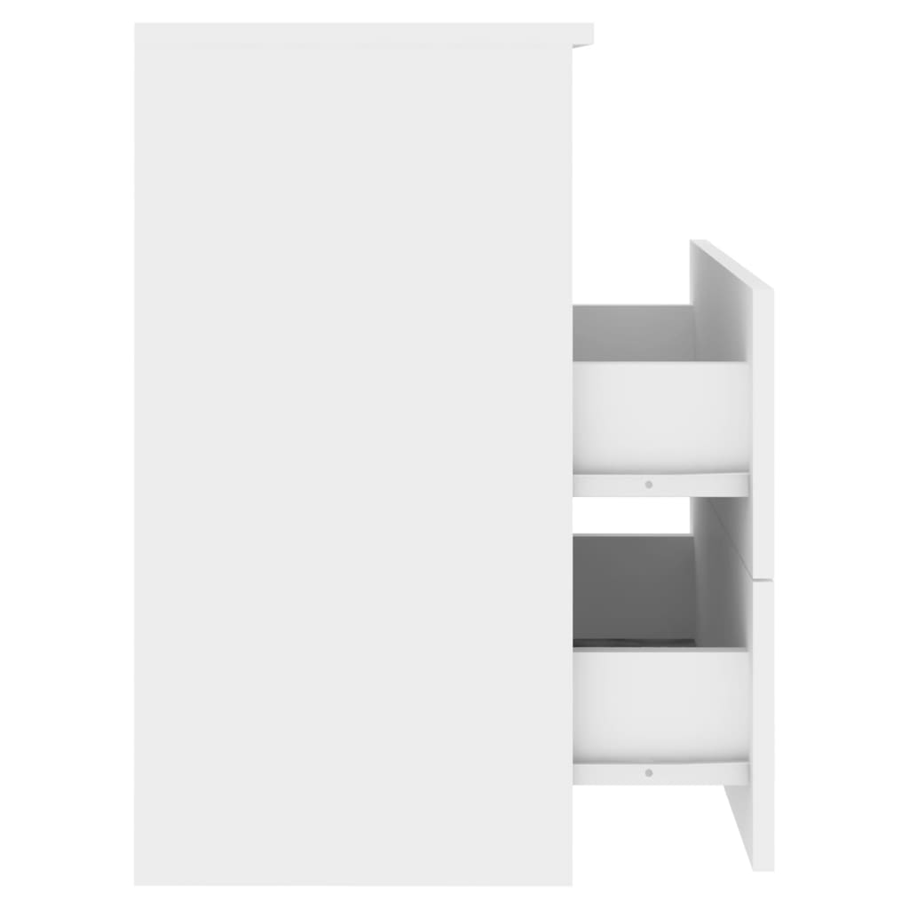 Bed Cabinets 2 pcs White 50x32x60 cm