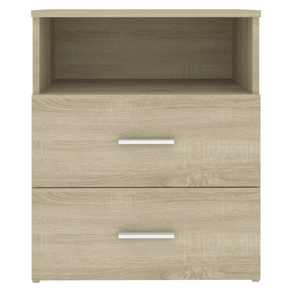 Bed Cabinets 2 pcs Sonoma Oak 50x32x60 cm