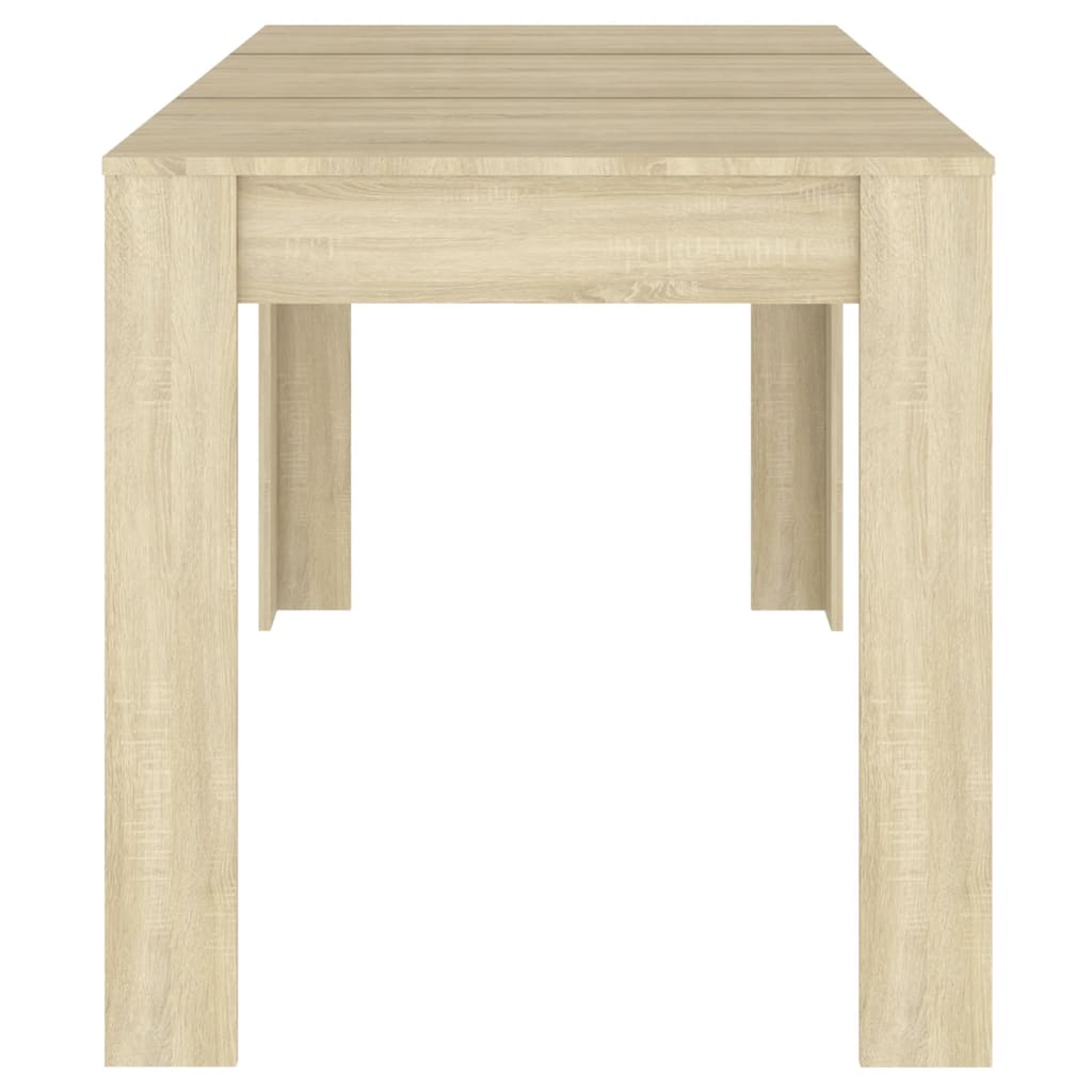 Dining Table Sonoma Oak 140x74.5x76 cm Engineered Wood