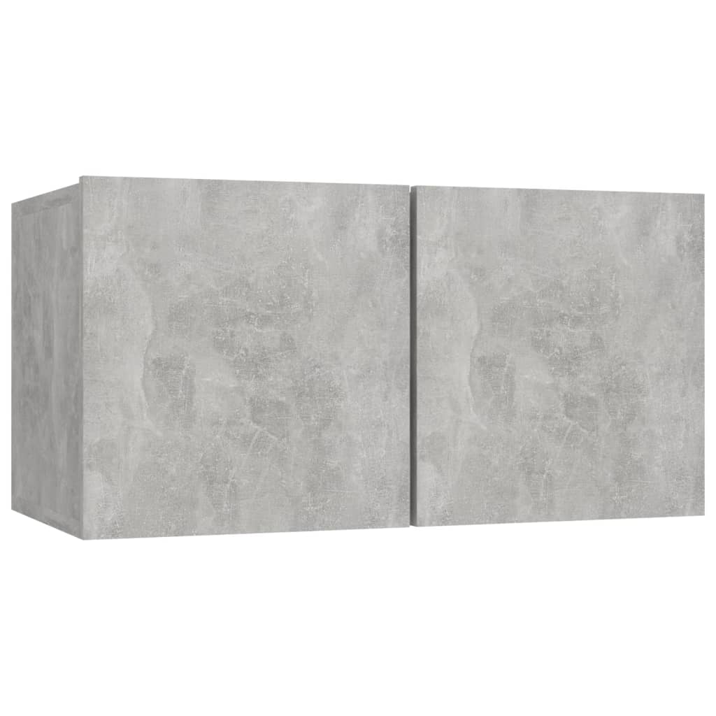 Hanging TV Cabinet Concrete Grey 60x30x30 cm