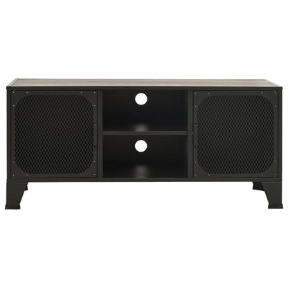 TV Cabinet Grey 105x36x47 cm Metal and MDF