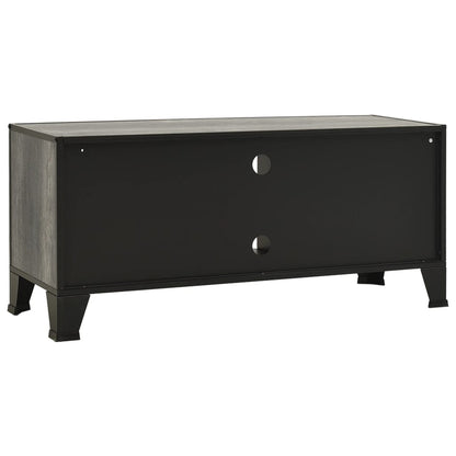 TV Cabinet Grey 105x36x47 cm Metal and MDF