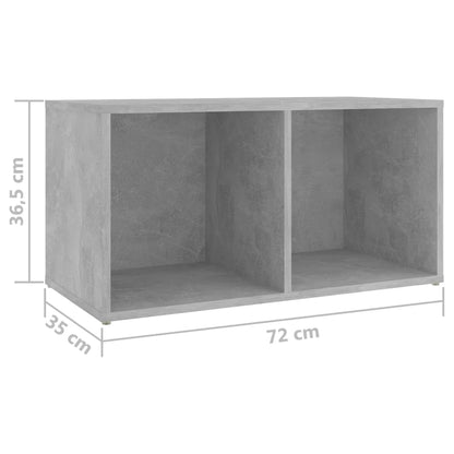 TV Cabinets 2 pcs Concrete Grey 72x35x36.5 cm Engineered Wood