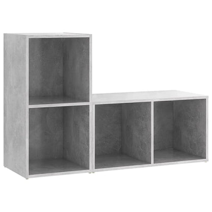 TV Cabinets 2 pcs Concrete Grey 72x35x36.5 cm Engineered Wood