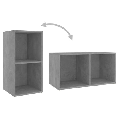 TV Cabinets 2 pcs Concrete Grey 72x35x36.5 cm Engineered Wood