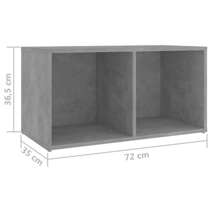 TV Cabinets 2 pcs Concrete Grey 72x35x36.5 cm Engineered Wood