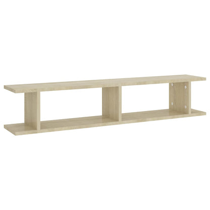 Wall Shelf 2 pcs Sonoma Oak 105x18x20 cm Engineered Wood
