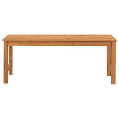 Garden Bench 114 cm Solid Teak Wood