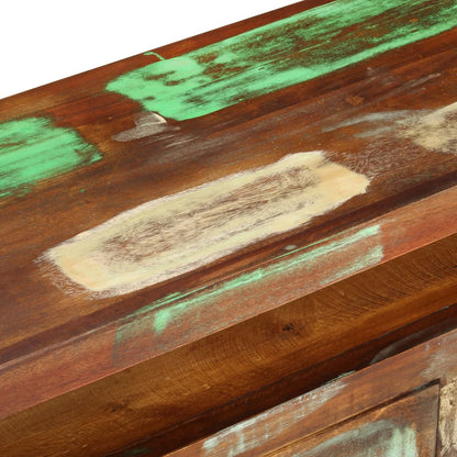 TV Cabinet Multicolour 110x30x40 cm Solid Reclaimed Wood