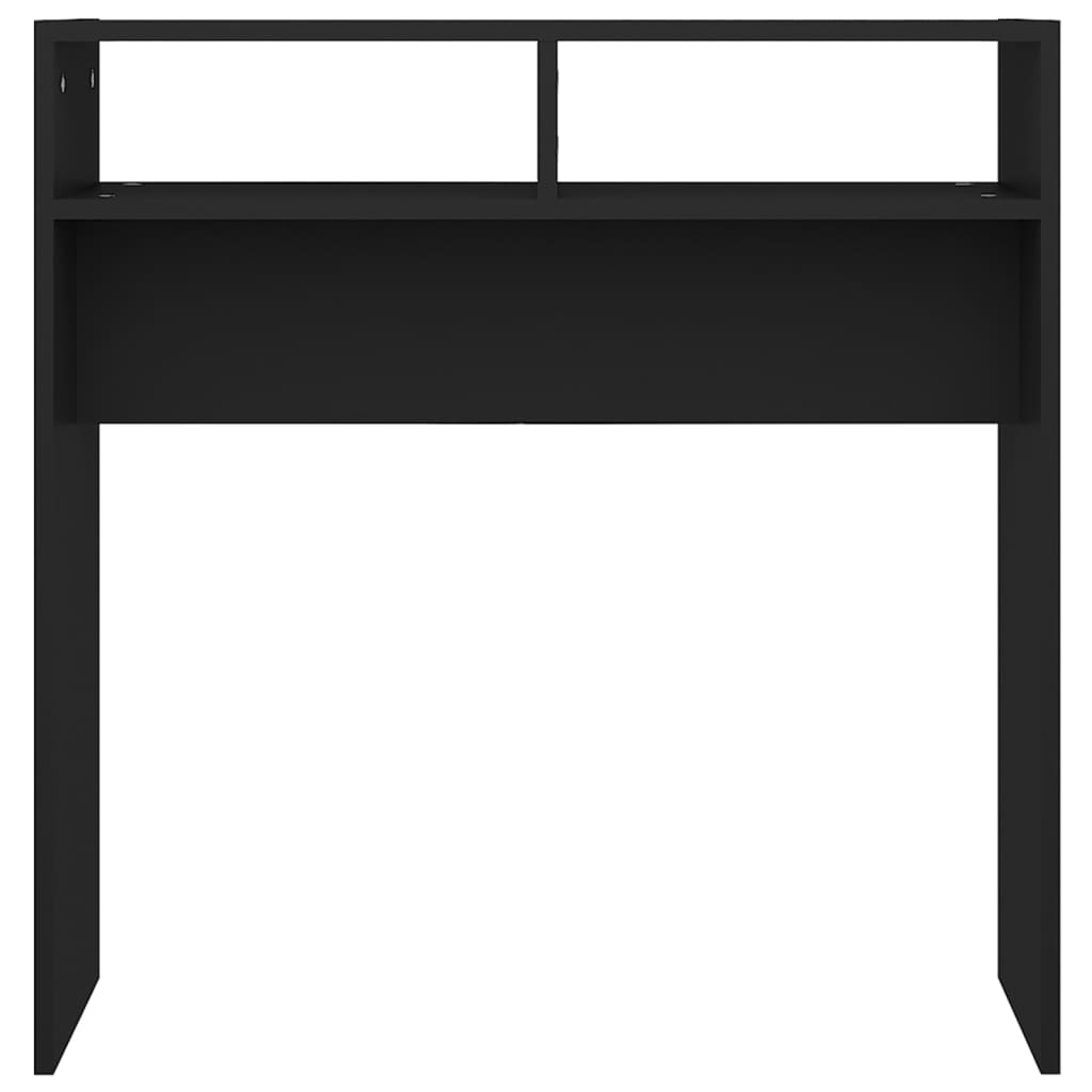 Console Table Black 78x30x80 cm Engineered Wood