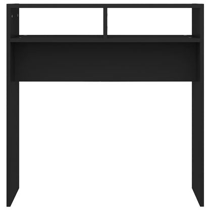 Console Table Black 78x30x80 cm Engineered Wood