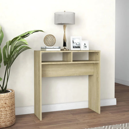 Console Table Sonoma Oak 78x30x80 cm Engineered Wood