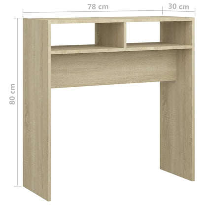 Console Table Sonoma Oak 78x30x80 cm Engineered Wood