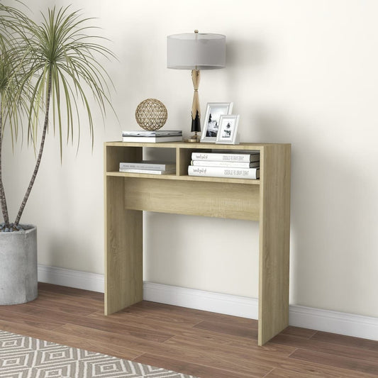 Console Table Sonoma Oak 78x30x80 cm Engineered Wood