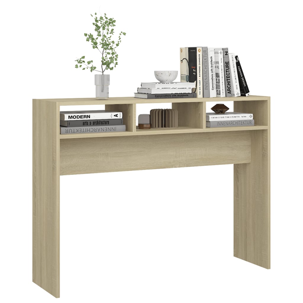 Console Table Sonoma Oak 105x30x80 cm Engineered Wood