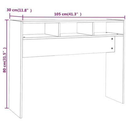 Console Table Sonoma Oak 105x30x80 cm Engineered Wood