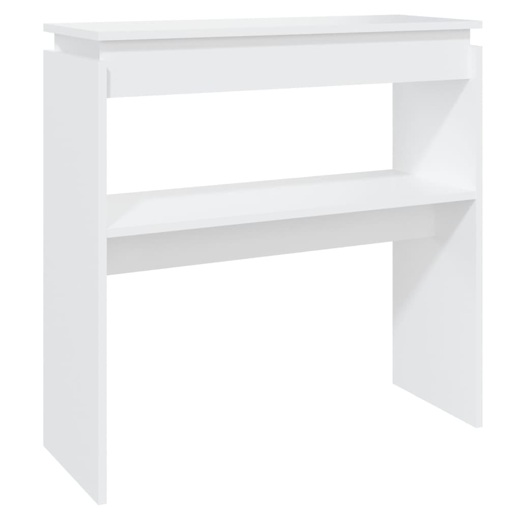 Console Table White 80x30x80 cm Engineered Wood