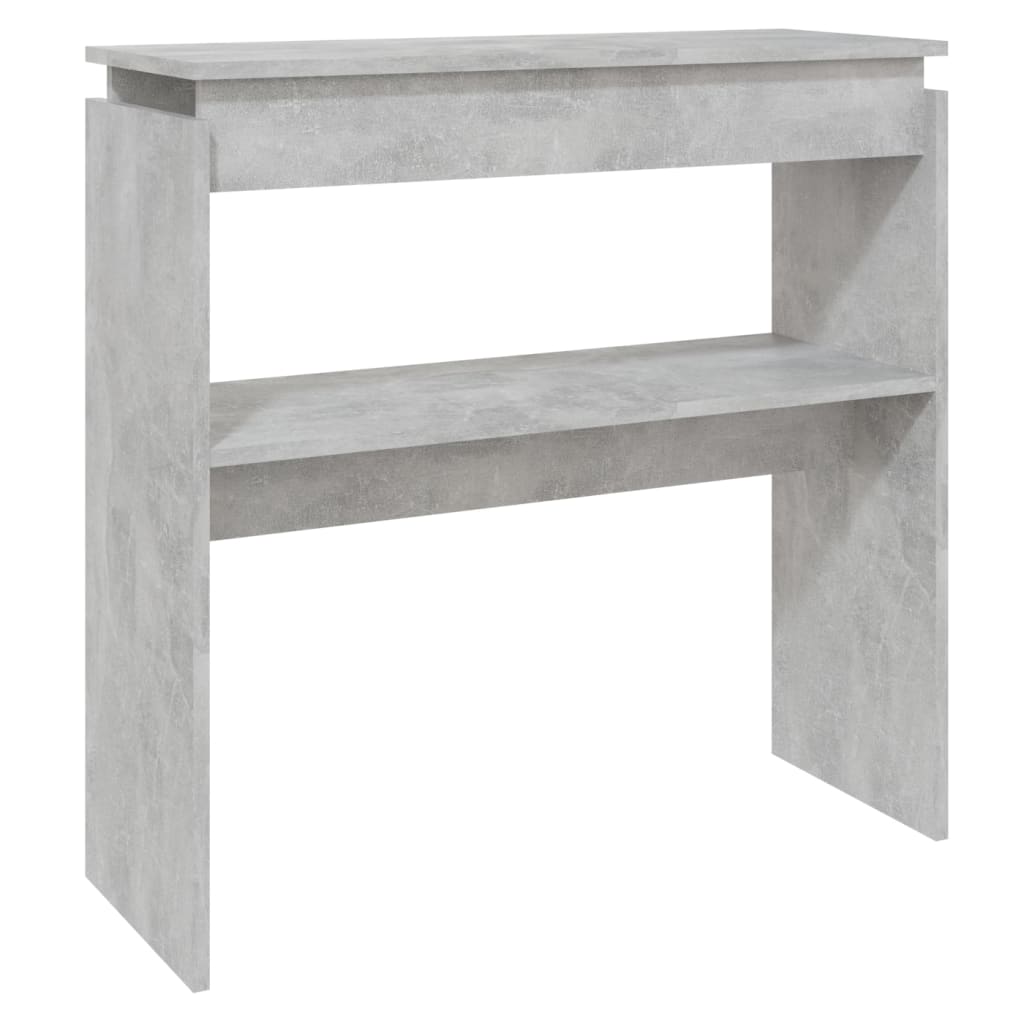 Console Table Concrete Grey 80x30x80 cm Engineered Wood