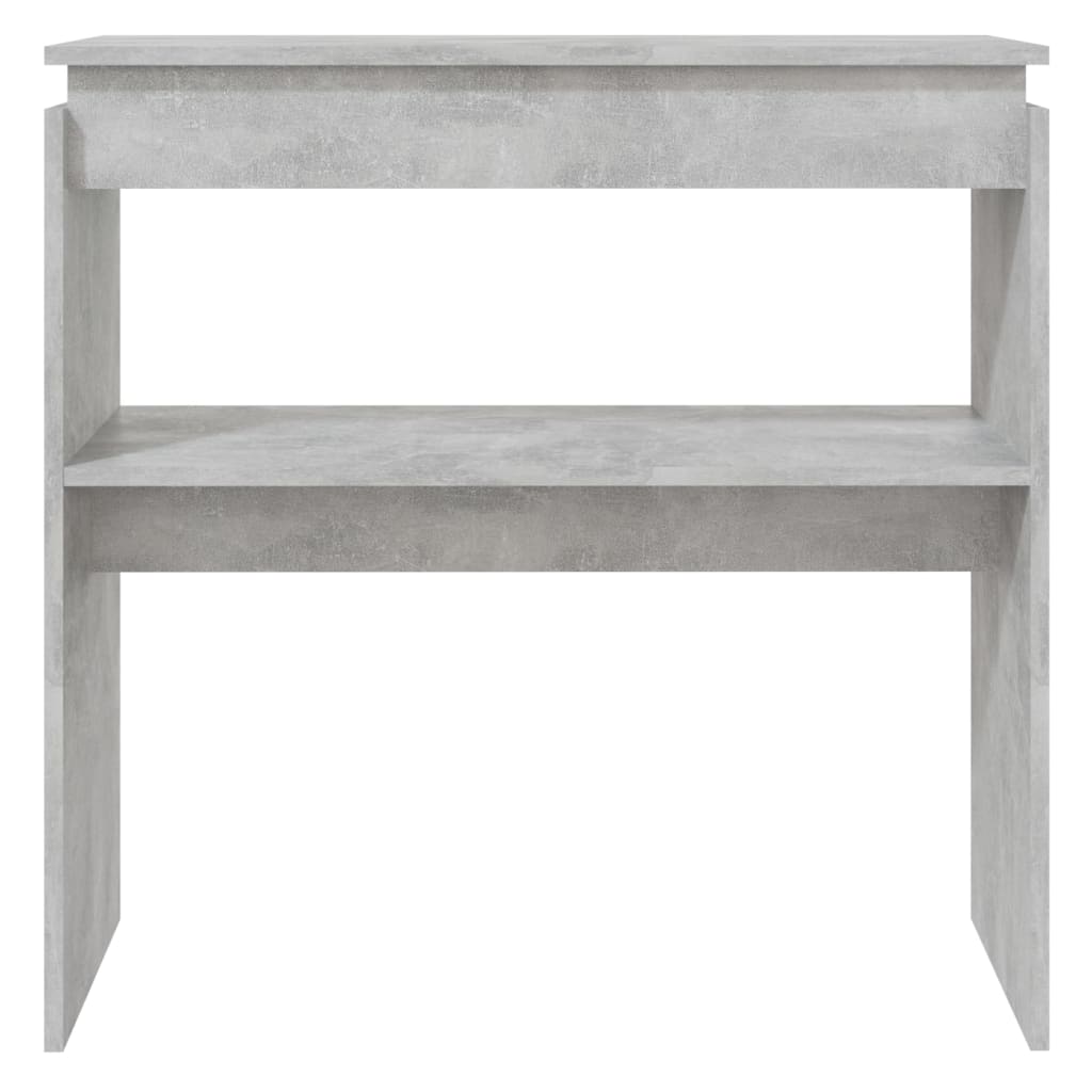 Console Table Concrete Grey 80x30x80 cm Engineered Wood