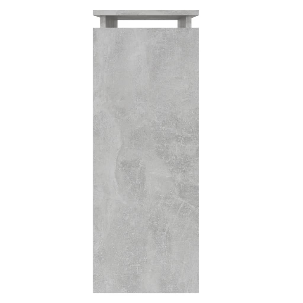 Console Table Concrete Grey 80x30x80 cm Engineered Wood