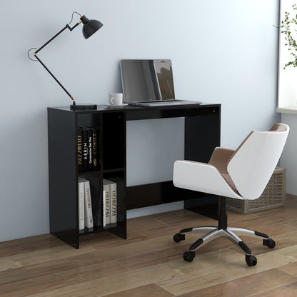 Notebook Desk Black 102.5x35x75 cm Engineered Wood