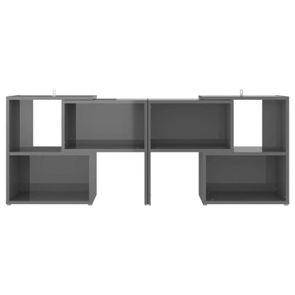 TV Cabinet High Gloss Grey 104x30x52 cm Engineered Wood