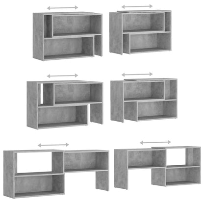 TV Cabinet Concrete Grey 149x30x52 cm Engineered Wood