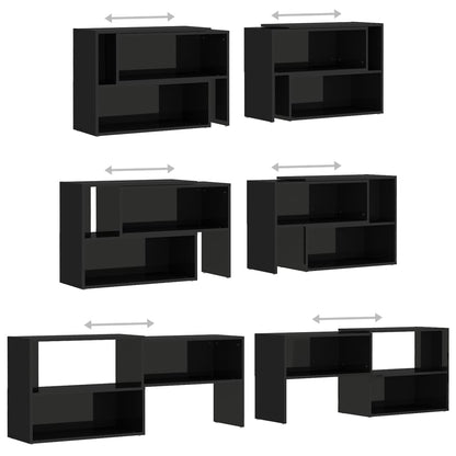 TV Cabinet High Gloss Black 149x30x52 cm Engineered Wood