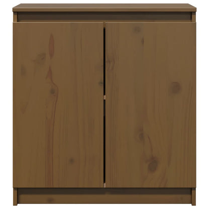 Side Cabinet Honey Brown 60x36x65 cm Solid Pinewood