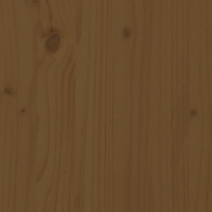 Side Cabinet Honey Brown 60x36x65 cm Solid Pinewood