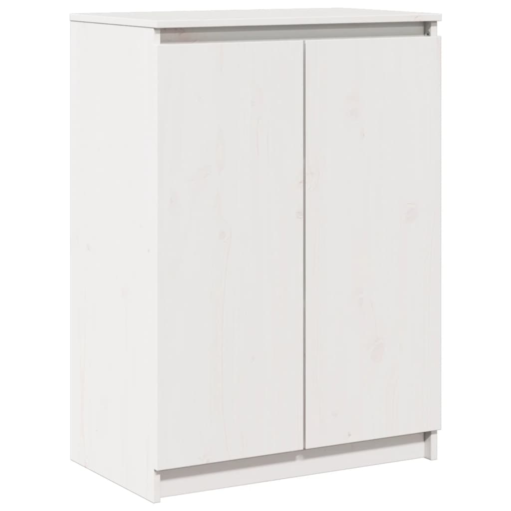 Sideboard White 60x36x84 cm Solid Pinewood