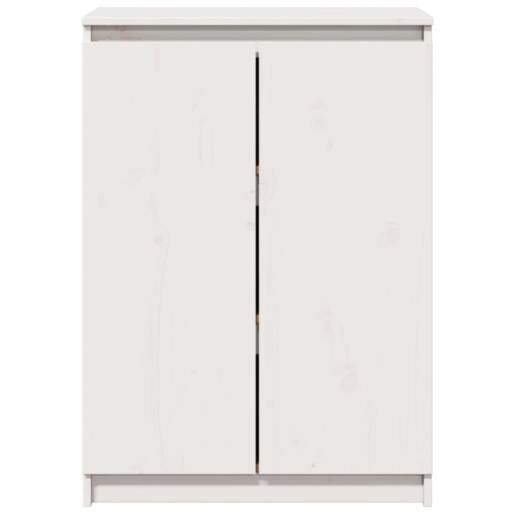 Sideboard White 60x36x84 cm Solid Pinewood