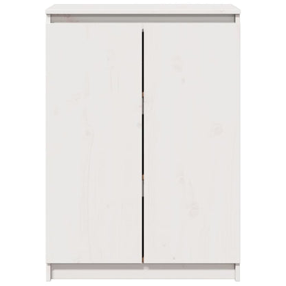 Sideboard White 60x36x84 cm Solid Pinewood