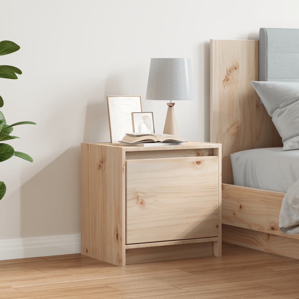 Bedside Cabinet 40x30.5x40 cm Solid Pinewood