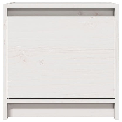 Bedside Cabinet White 40x30.5x40 cm Solid Pinewood