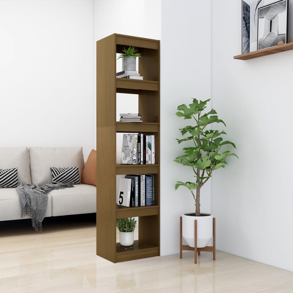 Book Cabinet/Room Divider Honey Brown 40x30x167.5 cm Solid Pinewood