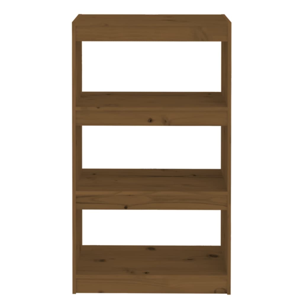 Book Cabinet/Room Divider Honey Brown 60x30x103.5 cm Wood Pine