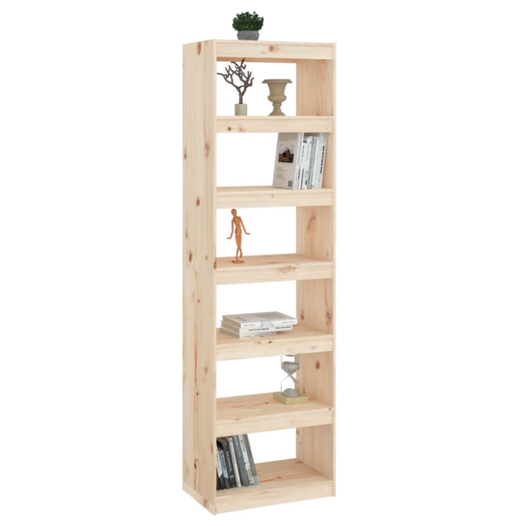 Book Cabinet/Room Divider 60x30x199.5 cm Solid Wood Pine