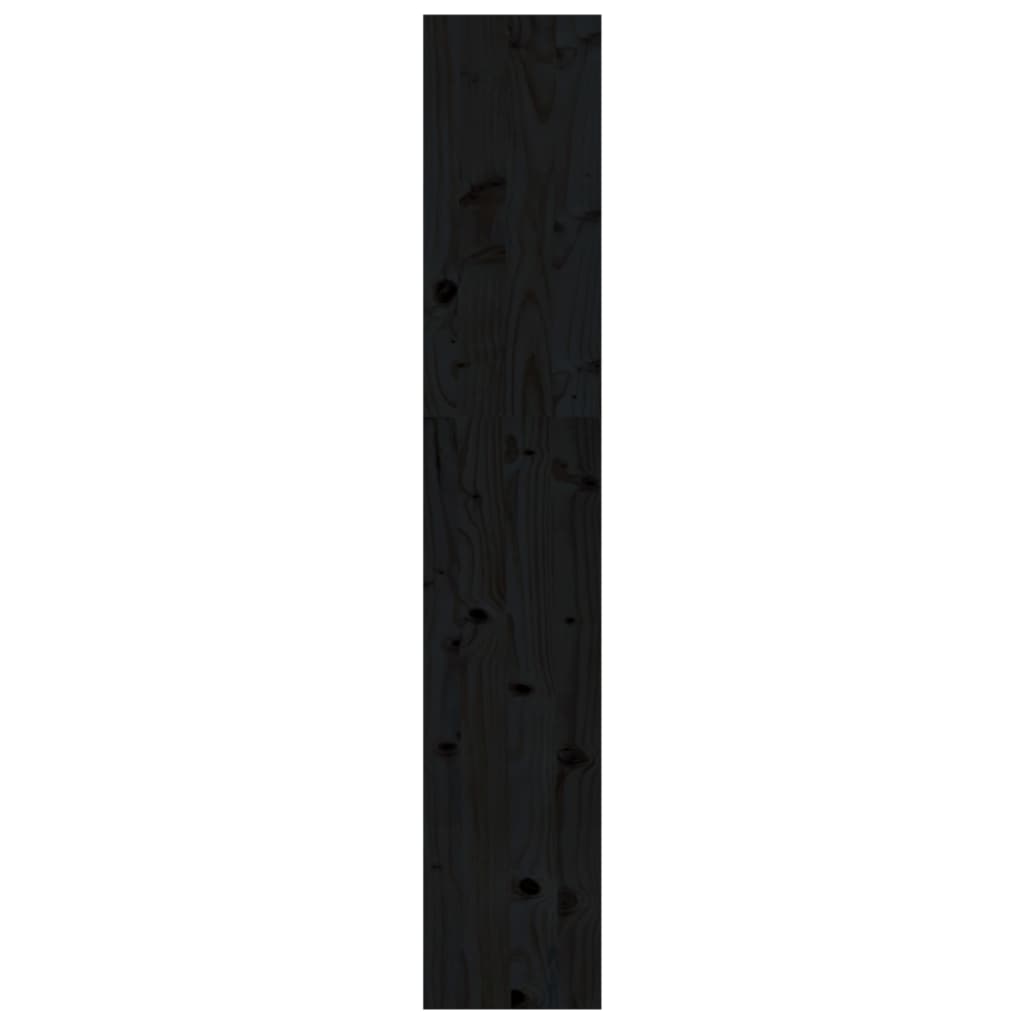 Book Cabinet/Room Divider Black 80x30x167.4 cm Solid Wood Pine