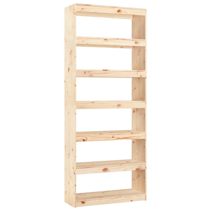 Book Cabinet/Room Divider 80x30x199.5 cm Solid Wood Pine